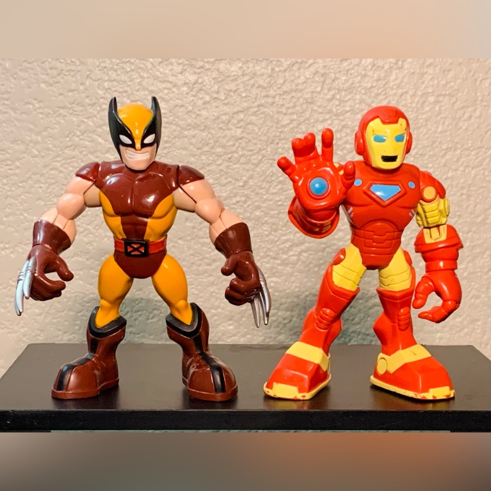 Marvel Playskool Heroes 5" Figures: Iron Man & Wolverine